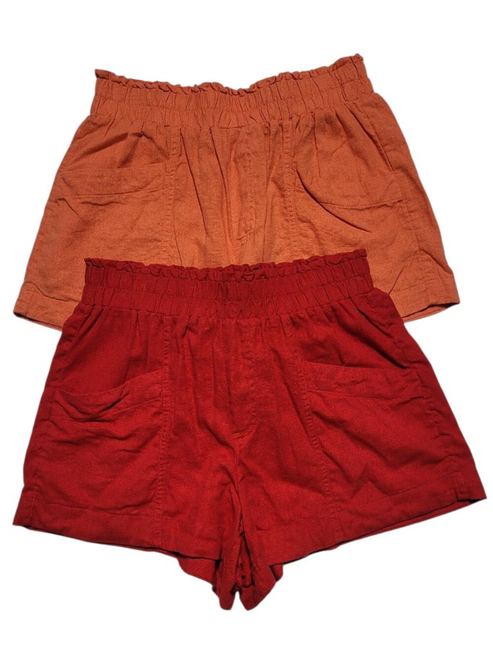 A New Day High Waisted Linen Blend Shorts Women’s Pull-On Summer Shorts Small